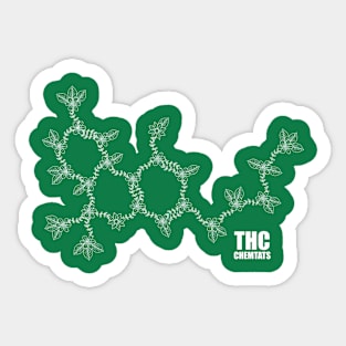 THC / Tetrahydrocannabinol (W) Sticker